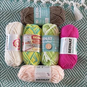6 Balls of Bernat Handicrafter Cotton